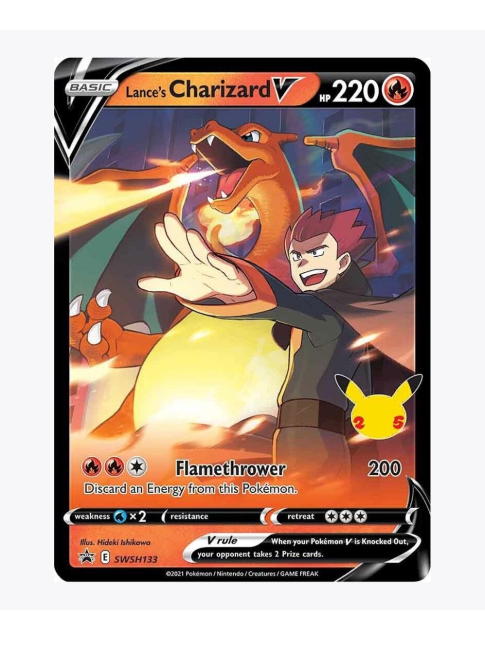 Lance’s Charizard V SWSH133 Sword & Shield Promo Cards Pokemon Trading Card